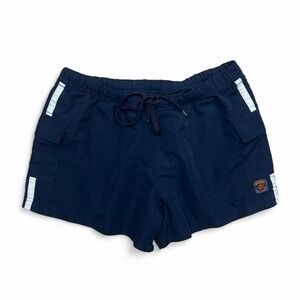 Vintage Y2K Big Flirt Bratty‎ Shorts Womens Medium Navy Cargo Track Street